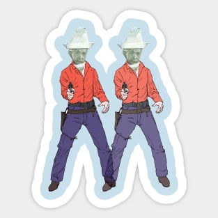 Einstein Cowboy Sticker